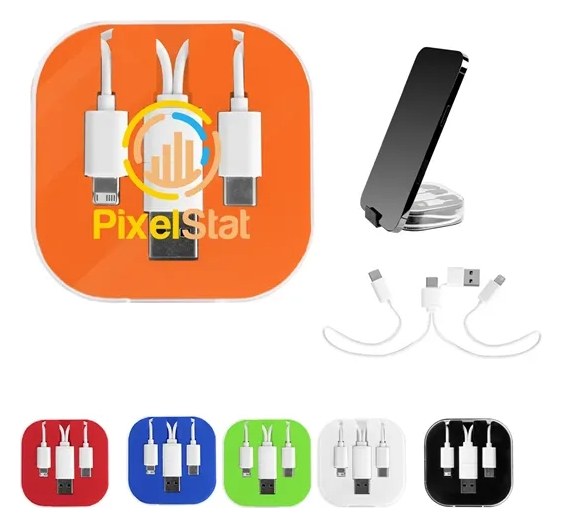 3-In-1 Charging Cable With Phone Stand 2.0
