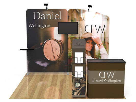 10x10ft Custom Booth A1 — custom printed