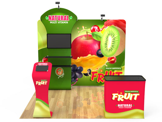 10x10ft Custom Booth I — custom printed