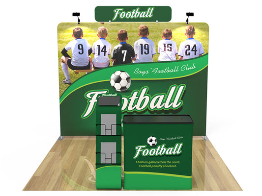 10x10ft Custom Booth 19 — custom printed
