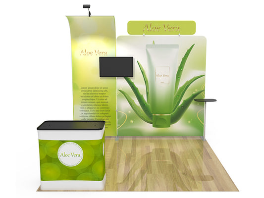 10x10ft Custom Booth 16 — custom printed