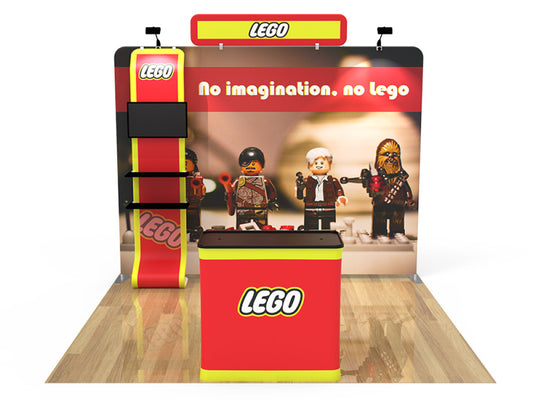 10x10ft Custom Booth 17 — custom printed