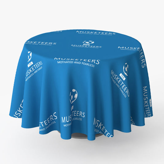 Round Cocktail Table Cover — custom printed