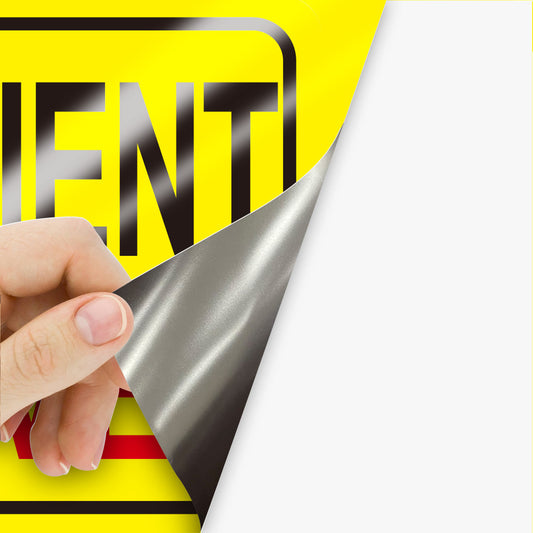 Reflective Car Magnet — custom printed