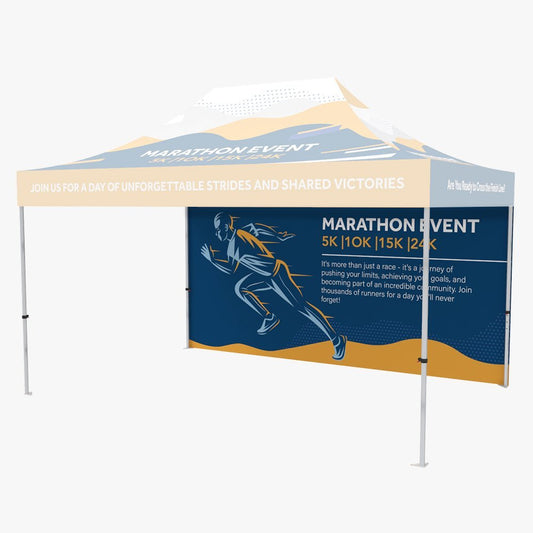 15ft Tent Walls — custom printed