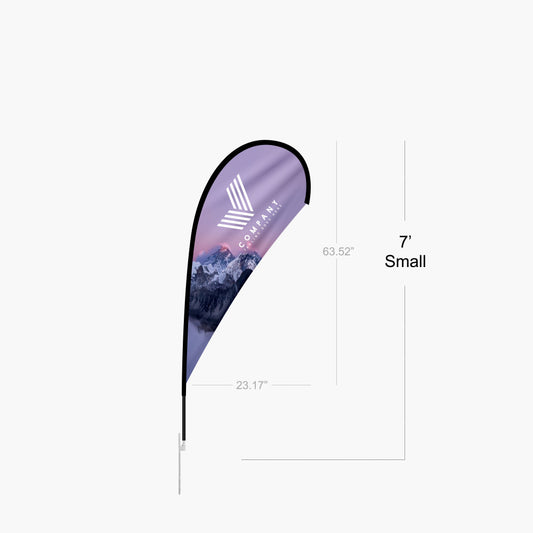 Teardrop Flag - X-Large (13.5 ft.) — custom printed