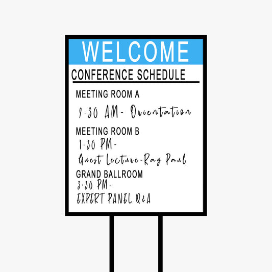 Dry Erase PVC Board — custom printed
