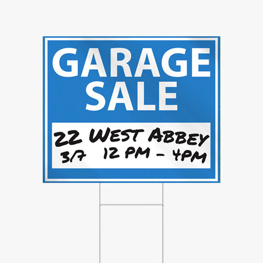 Dry Erase Coroplast — custom printed