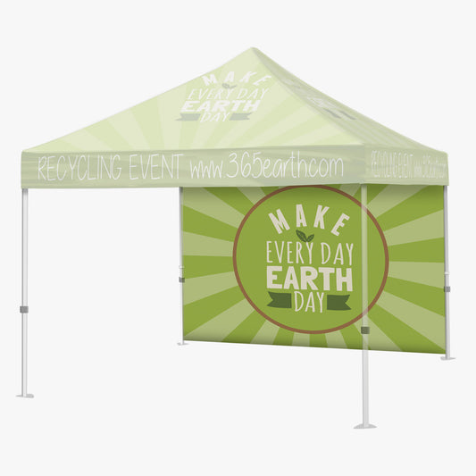 10ft Tent Walls — custom printed