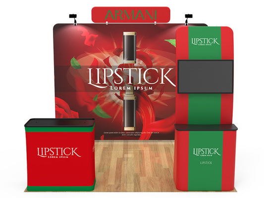 10x10ft Custom Booth 27 — custom printed