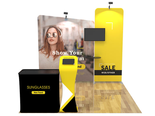 10x10ft Custom Booth 03 — custom printed