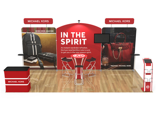 10x20ft Custom Booth 06 — custom printed