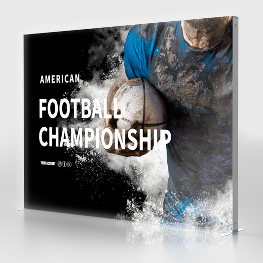 10ft SEG Backlit Fabric Display — custom printed