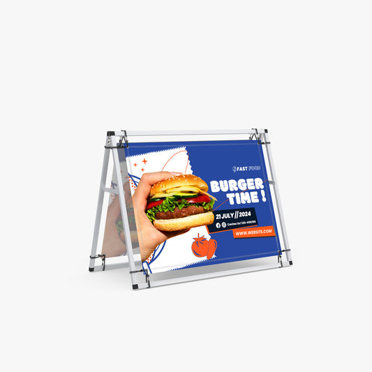 Banner A-Frame — custom printed