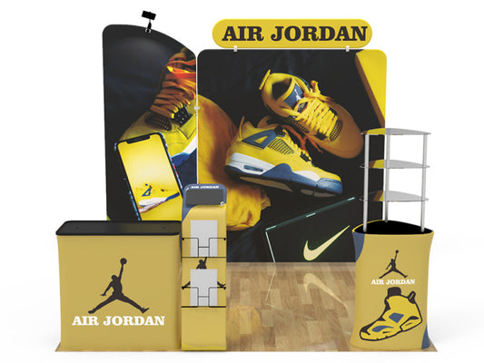 10x10ft Custom Booth C — custom printed