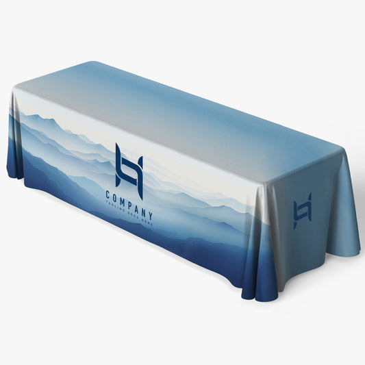 8ft Custom Table Cover — custom printed