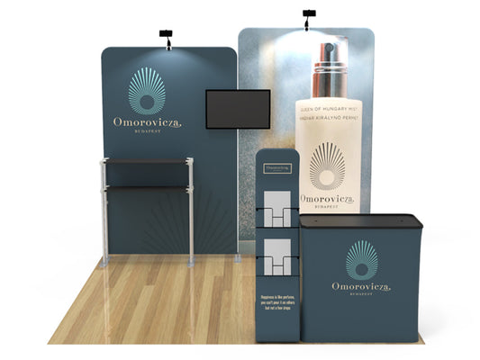 10x10ft Custom Booth B1 — custom printed