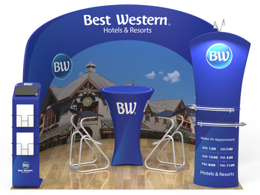 10x10ft Custom Booth 09 — custom printed