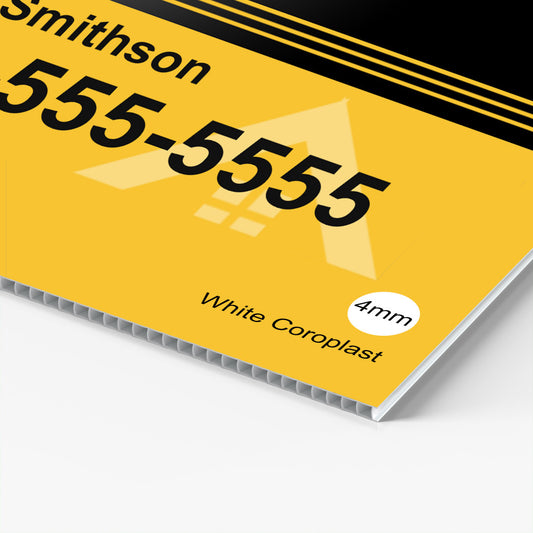 Coroplast Sign — custom printed