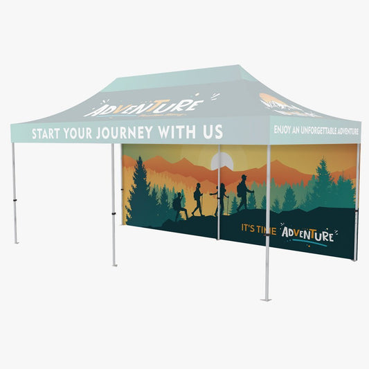 20ft Tent Walls — custom printed