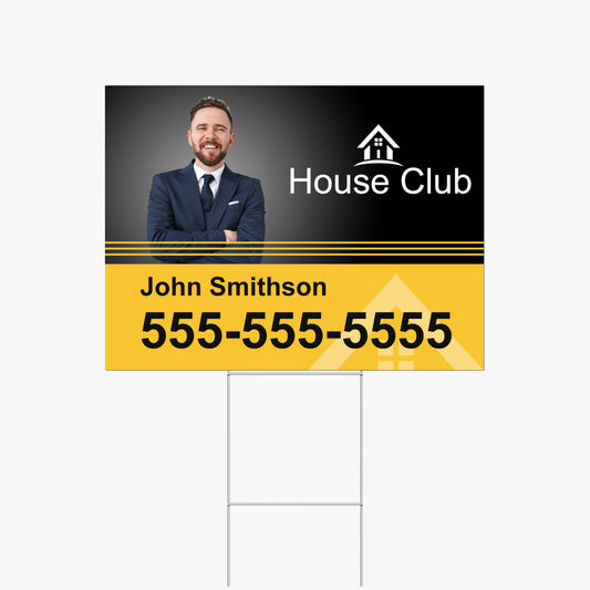 Yard Sign with H-Stake — custom printed