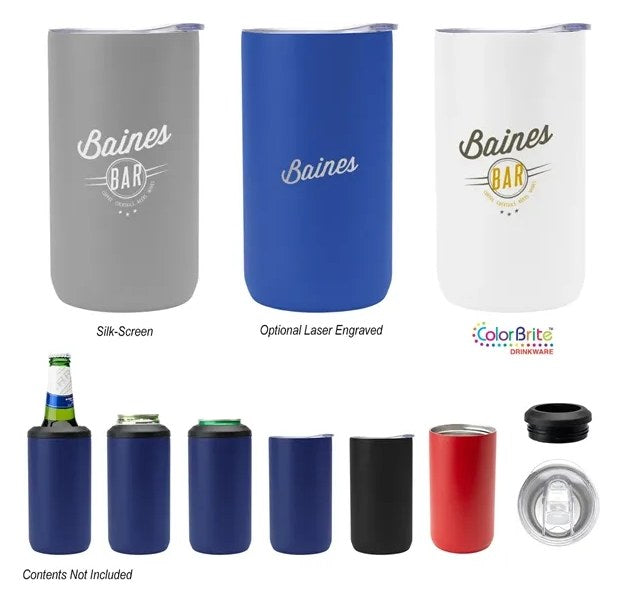12 Oz. 4-In-1 Double Walled Can Cooler