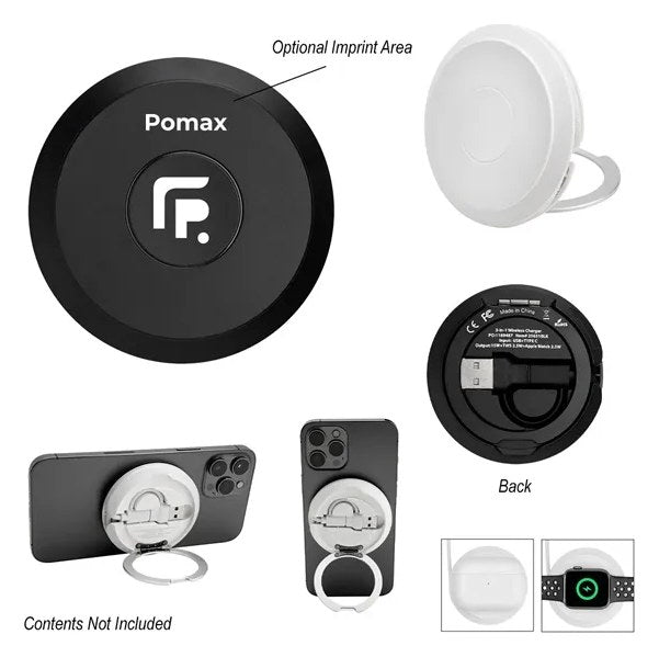 Wireless Multi-Charger With Kickstand