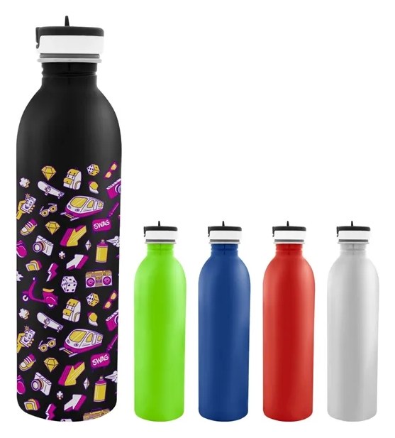24 Oz. Full Color Stainless Steel Newcastle Bottle