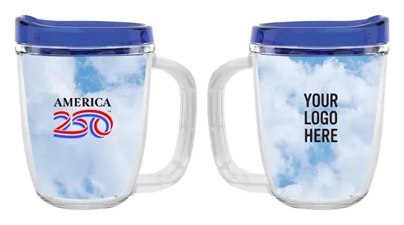 America250™ 12 Oz. Tritan™ Coffee Mug with Lid