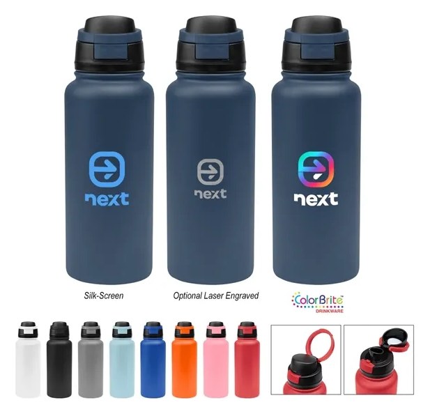 32 Oz. Pop Sip Recycled Stainless Steel Bottle