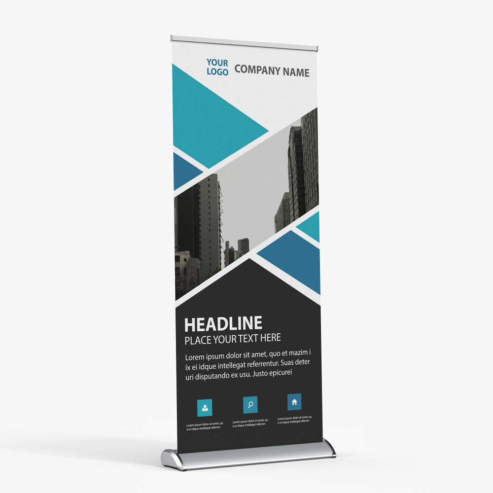 Deluxe Retractable Banner Stand 33×81 Double-Sided